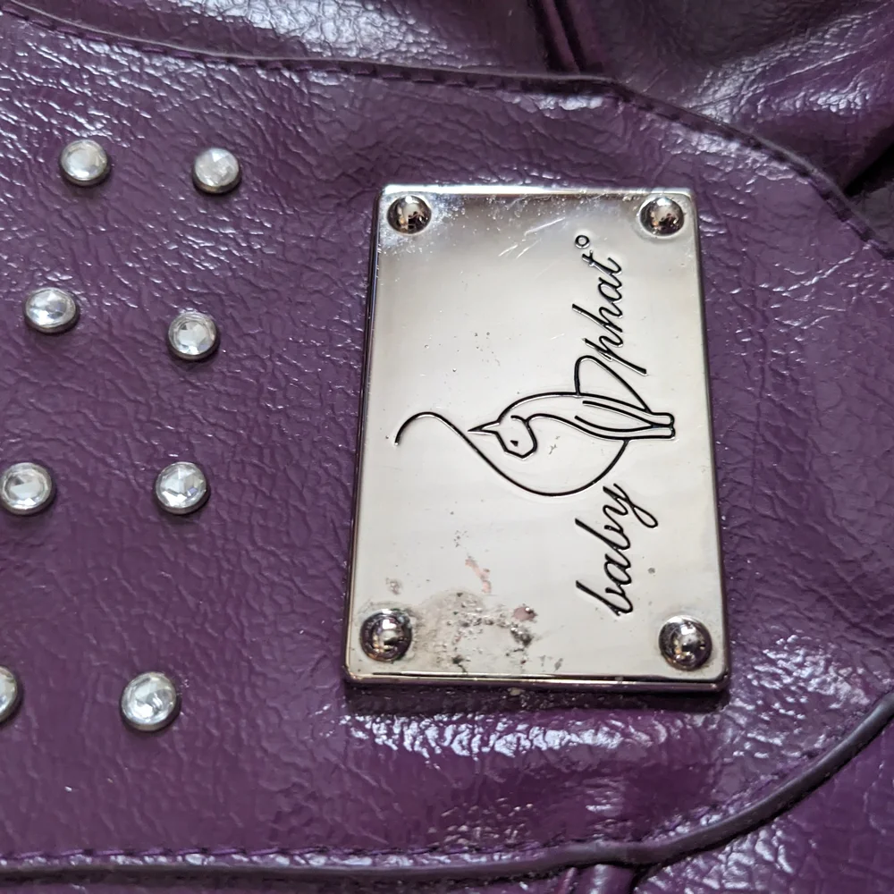 Baby Phat Shimmering Purple Shoulder Bag - Picture 2 of 13